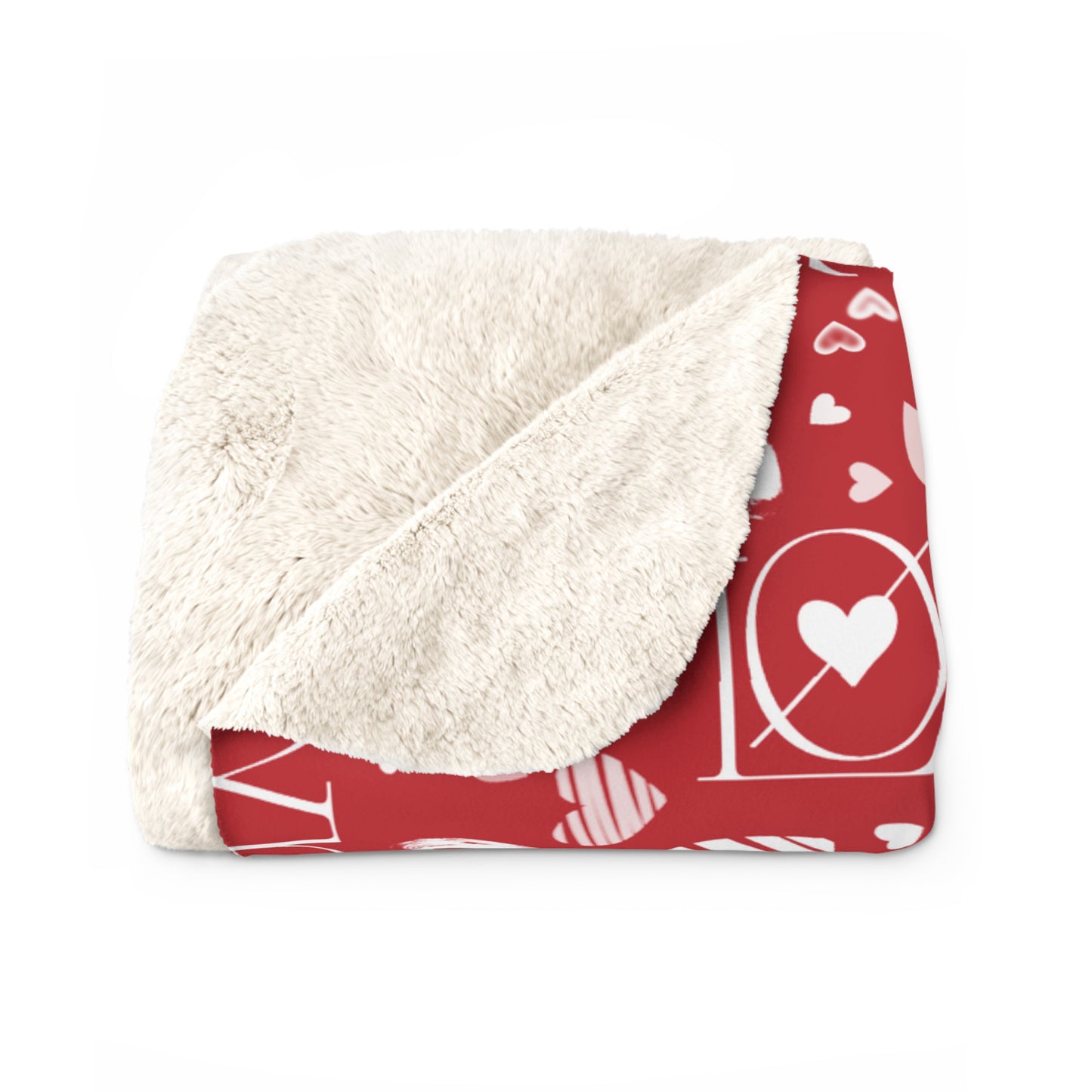 LOVE Valentine's Day Sherpa Fleece Blanket