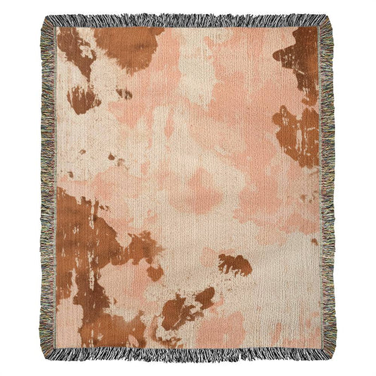 BOHO Cowhide Heirloom Woven Blanket