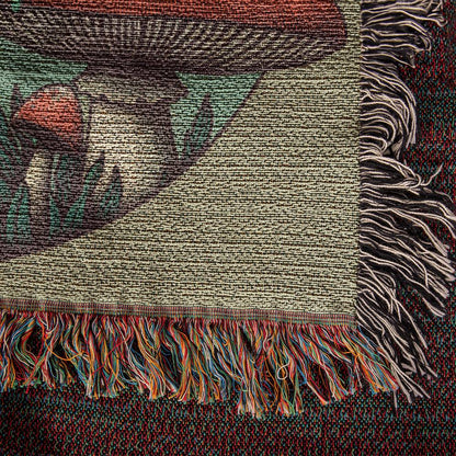 BOHO Frogs Heirloom Woven Blanket